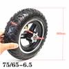 Xiaoki Electric Scooter Tires, 10-inch Pneumatic tire Wheel Set, 75/65-6.5 Off-Road Tires, Aluminum Wheels with disc Brakes, Scooter Accessories Replacement Wheels,B view 4