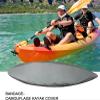 Professional Universal Kayak Cover Canoe Boat Waterproof UV Resistant Dust Storage Cover Shield 420D Oxford Protection Sunblock Shield for Fishing Boat,5.1to5.5m view 2