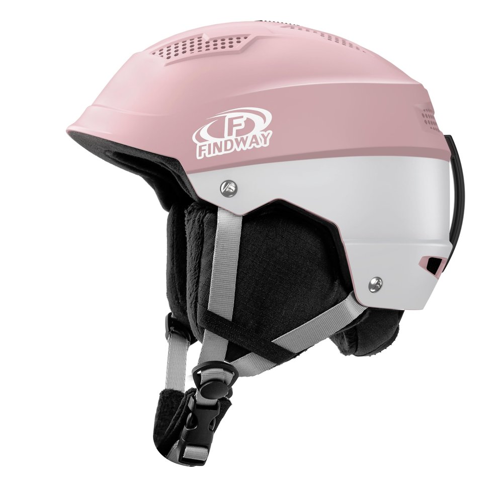 Findway Pro Ski Helmet, Goggle Compatible Snowboard Helmet,[Safety-Certified & Removable Liners] Shockproof and Lightweight Snow Sports Helmet for Men, Women & Youth