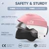 Findway Pro Ski Helmet, Goggle Compatible Snowboard Helmet,[Safety-Certified & Removable Liners] Shockproof and Lightweight Snow Sports Helmet for Men, Women & Youth view 3