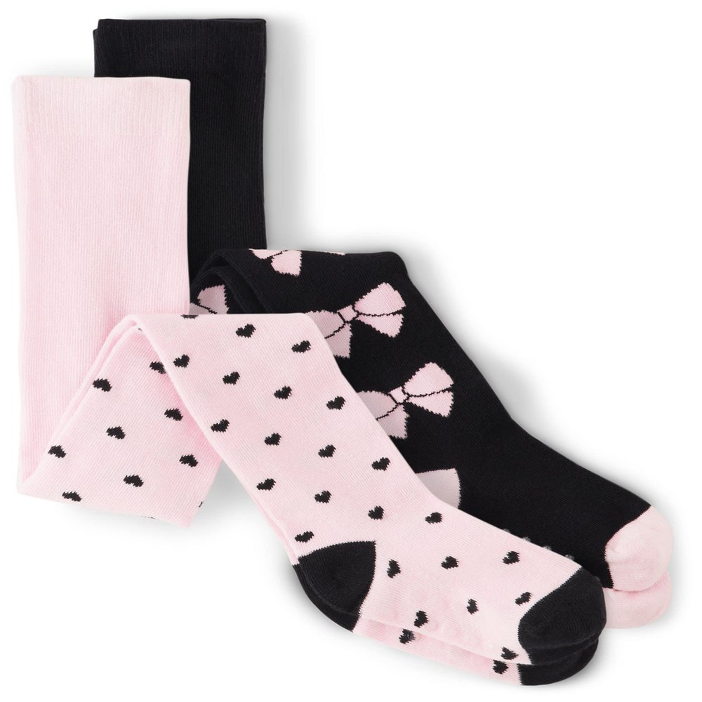 Gymboree,and Toddler Tights,Pink Bow/Polka Dots 2 Pack,12-24 MONTHS