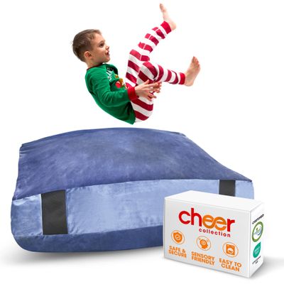 Cheer Collection Crash Pad - Crash Pads for Kids Sensory with Washable Cover - Sensory Room Must Haves - Crash Mat (3' x 4' FT)