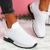 Air Cushion Non-Slip Walking Shoes Orthopedic Diabetic Breathable Mesh Slip-on Wedge Slipper Casual Baotou Elastic Band Platform Sandals view 2