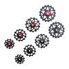 DJC Stone Bearing Pulley Wheel Gear Guide Roller 11t 13t 15t 17t MTB Road Bike Rear Derailleur for Shimano for Sram Over Sized Ordinary Tooth Pulley (Black Hollow, 17T) view 1