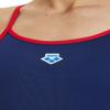 ARENA Women's Icons Solid Sports Swimsuit Super Fly Back Racing Training Competitive Swim Bathing Suit Athletic Swimwear, Navy/Red Logo, US Size 30 view 4
