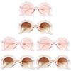 GALPADA Baby Toddler Eyeglasses 6 Pairs Shell outdoor beach eyewear cute outdoor sunglasses beach sunglasses Irregular Child Irregular view 1