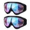 Reseldda 2-Pack Ski Goggles Snow Snowboard Goggles for Adult Men Women Youth Teens Kids Boys & Girls Winter Snow Sports Goggles (Black+Black Frame) view 1