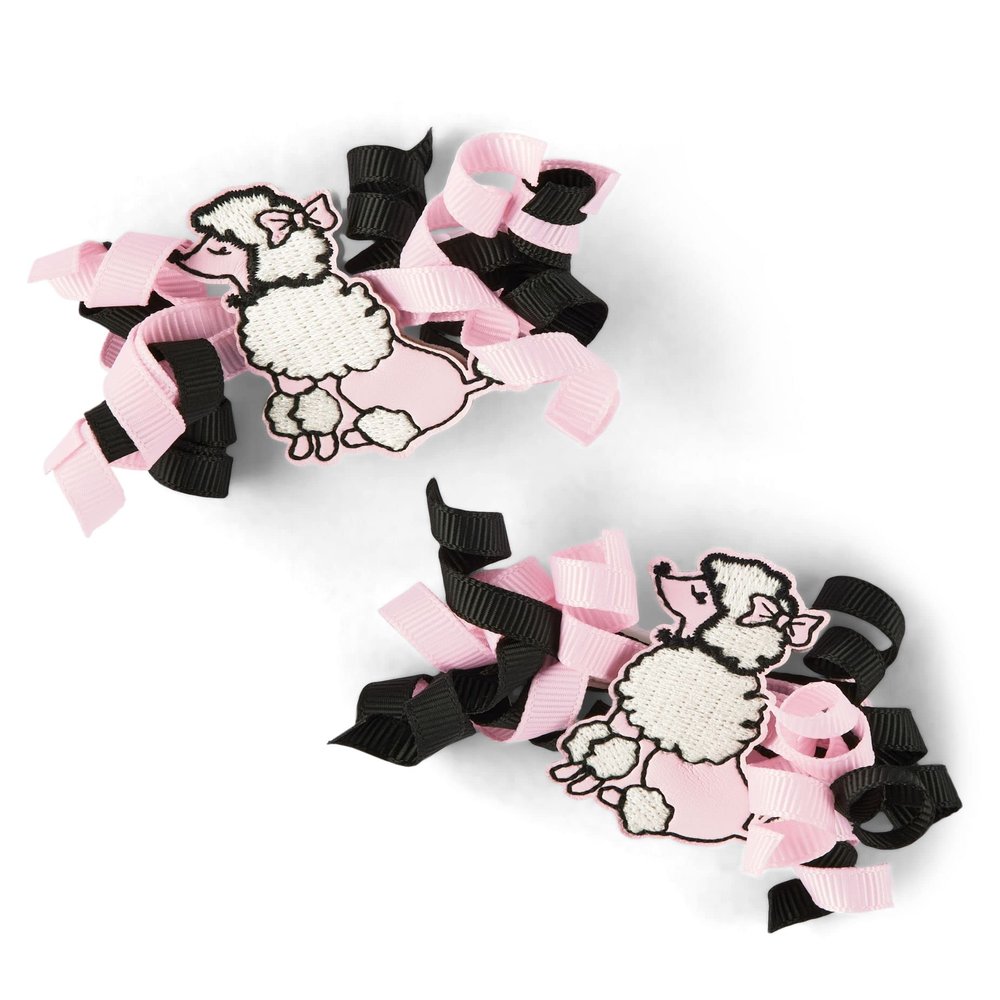 Gymboree girls Toddler Headbands and Hair Accessories,Poodles 2 Pack,One Size