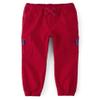 Gymboree,and Toddler Woven Pull on Cargo Jogger Pants,Classic Red,12 view 1