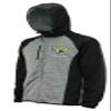 Mens NFL Heathered Grey Solid Fleece Full Zip Hooded Jacket, Jacksonville Jaguars Small view 1