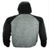 Mens NFL Heathered Grey Solid Fleece Full Zip Hooded Jacket, Jacksonville Jaguars Small view 4
