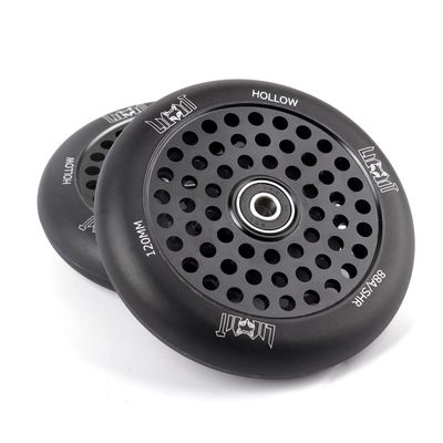 Limit Pro Scooter Wheels 120x24mm Oil Slick Hollow Core Scooter Replacement Wheels for Stunt Trick Scooters a Pair with ABEC-9 Bearings Installed