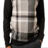 Stacy Adams Men's Faux Leather Trimmed Dressy Sweater (Medium, 4413-BLACK) view 3