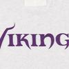 47 Men's Minnesota Vikings Heather Gray Gridiron Lace-Up Pullover Hoodie view 4