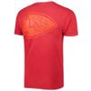 47 Men's Red Kansas City Chiefs Fast Track Tonal Highlight T-Shirt view 3