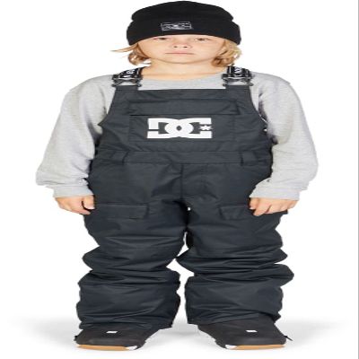 DC Roadblock Bib Kids Snowboard Pants Black Sz L (14)