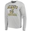 47 Men's Heathered Gray New Orleans Saints Dozer Franklin Long Sleeve T-Shirt view 2