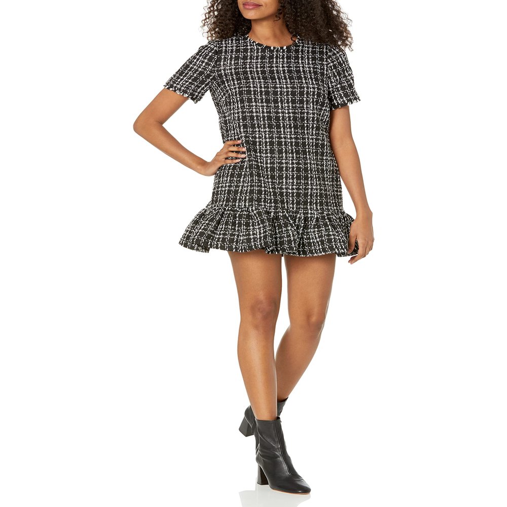 LIKELY Women's Demre Dress, Black/White, 4