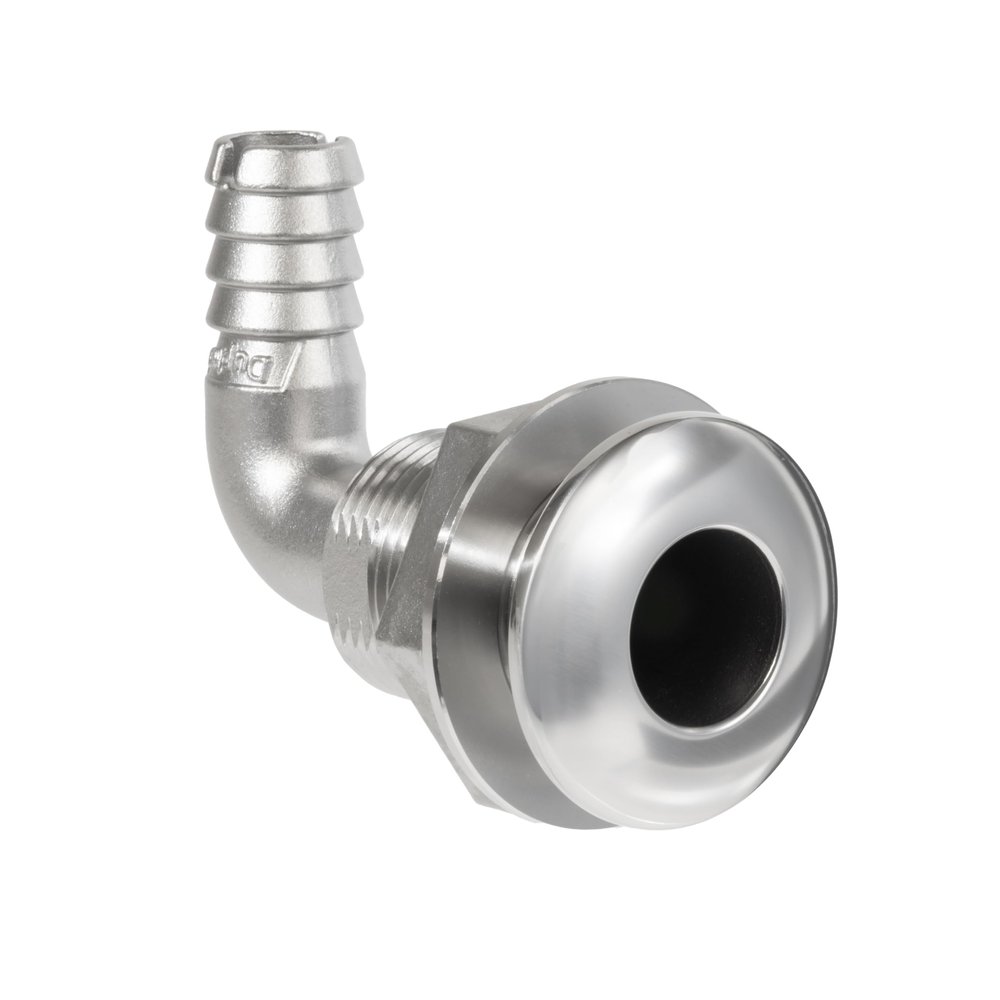 Whitecap 6577X 90 Duplex Stainless Steel Thru Hull - 3/4"