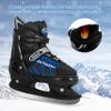 MammyGol Adjustable Ice Skating for Kids, Boys and Girls, Blue Ice Skates Size Small Hockey Lace-Up Ice Skate for Beginner view 4
