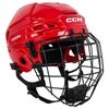 CCM Tacks 70 Hockey Helmet Combo with Cage, Senior (Senior Large, Red) view 1