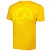 47 Men's Gold Los Angeles Rams Fast Track Tonal Highlight T-Shirt view 3
