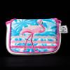 Pins & Aces LE Tropical Lawn Flamingo Head Cover - Premium, Hand-Made Leather Woods Headcover - Funny, Tour Quality Golf Club Cover - Style and Customize Your Golf Bag (Mallet) view 1