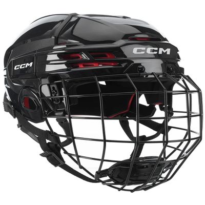 CCM Tacks 70 Hockey Helmet Combo with Cage, Senior (Senior Medium, Black)