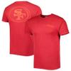 47 Men's Scarlet San Francisco 49ers Fast Track Tonal Highlight T-Shirt view 1