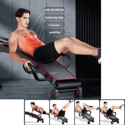 Sit Up Bench Slant Board with Adjustable Headrest Abdominal Training Workout Slant Bench, Ab Bench for Home Gym (Color : Black, Size : 132 * 50 * 61cm)