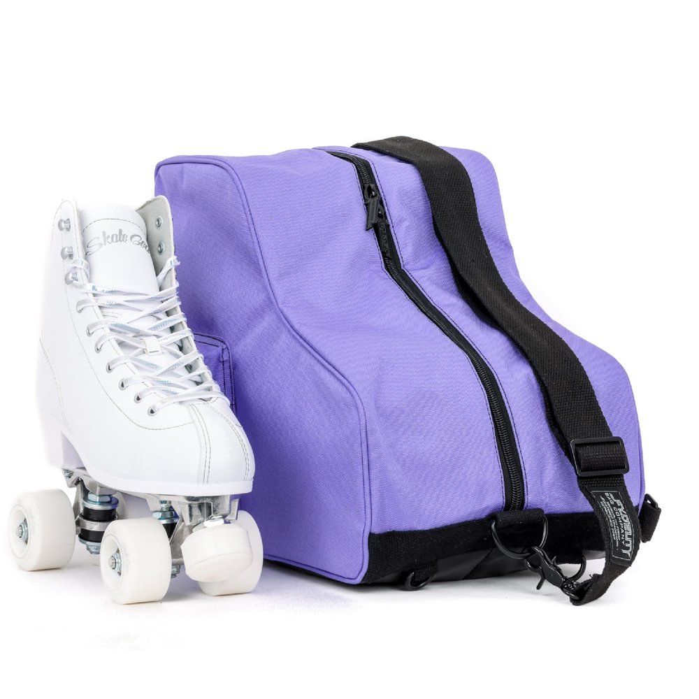 Fydelity Roller Skate Bags for Women | Convertible Roller Skate Backpack | Heavy Duty Skating Bag for Boys & Girls - Purple