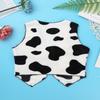 Moggemol Boys Girls Cowboy Cowgirl Wild Western Party Waistcoat Flannel Open-Front Cardigan Vest Tops Black 10 Years view 4