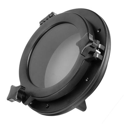 Boat Porthole, Black Marine Port Window Tempered Glass for RV for Yacht