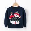 Christmas Toddler Boys Girls Cartoon Dinosaur Santa Prints Sweater Long Sleeve Warm Knitted Pullover Knitwear Tops view 2