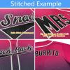 Custom Gradient Baseball Jersey Stitched/Printed Personanlized Button Down Shirts Sports Uniform for Men Women Youth Pink&b-g view 3