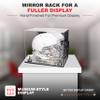 Acrylic Display Case for Full Size Football Helmet Premium Football Display Case with Mirror Base & Silver Risers Protects Memorabilia & Collectibles, Dimension 14.5" L x 11" W x 12" H (V44/A002) view 2