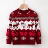 Christmas Toddler Boys Girls Cartoon Dinosaur Santa Prints Sweater Long Sleeve Warm Knitted Pullover Knitwear Tops view 2