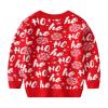 Christmas Toddler Boys Girls Cartoon Dinosaur Santa Prints Sweater Long Sleeve Warm Knitted Pullover Knitwear Tops view 2