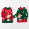 Christmas Toddler Boys Girls Cartoon Dinosaur Santa Prints Sweater Long Sleeve Warm Knitted Pullover Knitwear Tops view 3