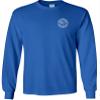 FAIR GAME First to The Fight First Responders Long Sleeve Shirt Fire Police EMS-Royal-2x view 2