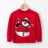 Christmas Toddler Boys Girls Cartoon Dinosaur Santa Prints Sweater Long Sleeve Warm Knitted Pullover Knitwear Tops view 2