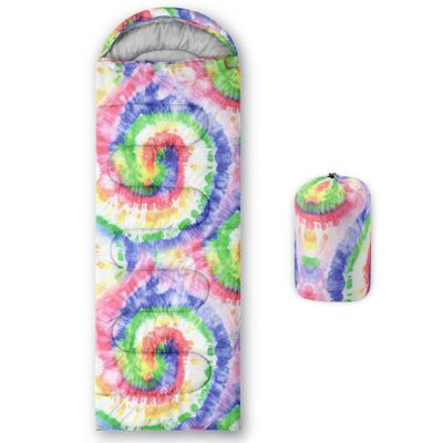 BailiPromise Rainbow Printed Camping Sleeping Bags,3 Season Warm & Cool Weather,Lightweight,Waterproof Sleeping Bags for Adults & Kids,Traveling,and Outdoors,Camping Gear Equipment,31x90inch