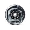 8 Pack 32 x 58mm, 82A Double Row Skate Wheels with Bearing Installed and 2 Toe Stoppers, for Outdoor or Indoor (Black) view 4