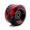 8 Pack 32 x 58mm, 82A Double Row Skate Wheels with Bearing Installed and 2 Toe Stoppers, for Outdoor or Indoor (Red) view 3