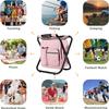 Kikerike Backpack Stool Cooler Chair Heavy Duty 300 LBS Max Load Portable Lightweight Stool Backpack Folding Fishing Cooler Seat for Camping Hunting Fishing view 3