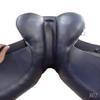 Leather Horse Jumping Saddle with Plastic Tree | Black 16 Inch view 2