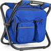 Kikerike Backpack Stool Cooler Chair Heavy Duty 300 LBS Max Load Portable Lightweight Stool Backpack Folding Fishing Cooler Seat for Camping Hunting Fishing - Dark Blue view 1