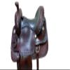 Sr Saddle Western Premium Wood with Rawhide Covered Calf Roper Roping Horse Saddle, Brown 17 Inch view 1