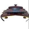 Sr Saddle Western Premium Wood with Rawhide Covered Calf Roper Roping Horse Saddle, Brown 17 Inch view 2