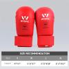 Wesing WKF Sparing Karate Gloves Without Thumb Protection Blue Red (Blue, M) view 4